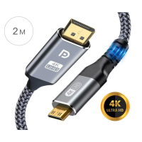 Кабель Mini HDMI - HDMI, Двонаправлений 2.0, 4K 60Hz - 2 метри